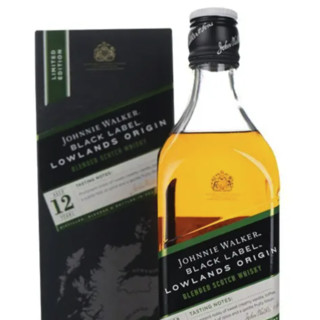 JOHNNIE WALKER 尊尼获加 低地区 12年 黑牌 调和 苏格兰威士忌 42%vol 700ml