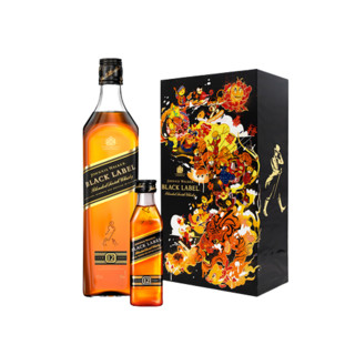 JOHNNIE WALKER 尊尼获加 虎年限定款 12年 黑牌 调和 苏格兰威士忌 40%vol 700ml+50ml 礼盒装