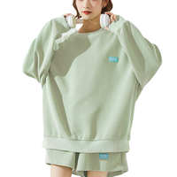 唐狮 TONLION 女士圆领卫衣 627120096015 松绿 S