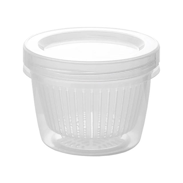 HOUYA 3只装葱花保鲜盒厨房葱放姜蒜的收纳盒葱姜蒜装可沥水冰箱篮  保鲜盒