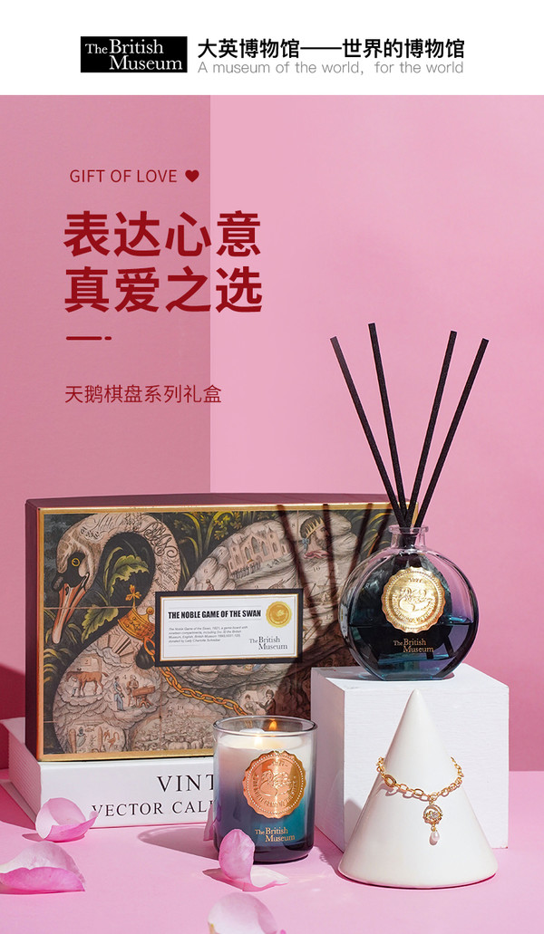 大英博物馆 天鹅香氛手链礼盒 三八女神节礼物