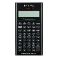 TEXAS INSTRUMENTS 德州仪器 BA II PLUSPROFESSIONAL 计算器 黑色