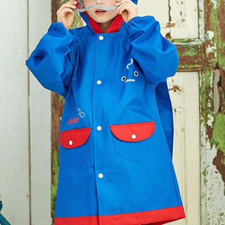 lemonkid 柠檬宝宝 LK2201006 儿童书包位雨衣 升级版 蓝色机器人 L