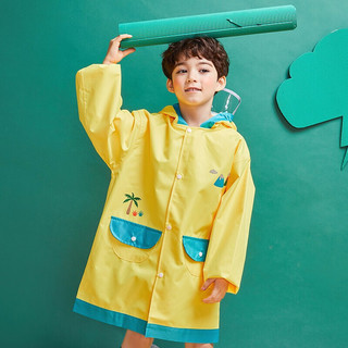 lemonkid 柠檬宝宝 LK2201006 儿童书包位雨衣 升级版 黄色恐龙 M