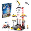 联合创想 火箭航天航空积木玩具军舰模型小颗粒儿童6-13岁男孩生日礼物 214神州火箭（508片）