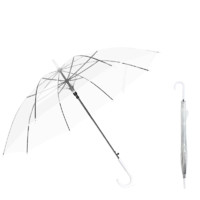 小蜜蜂 8骨直杆雨伞 透明