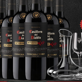 Casillero del Diablo 红魔鬼 黑金浓郁珍藏 中央山谷干型红葡萄酒 6瓶*750ml套装