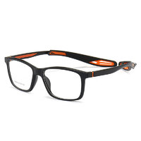 目匠 5849 黑橙色TR90眼镜框+1.74折射率 防蓝光镜片