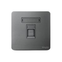 Schneider Electric 施耐德电气 AvatarOn绎尚系列 单联六类电脑插座 荧光灰色