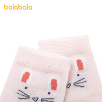 巴拉巴拉 儿童袜子男女童网眼袜小童中大童中筒袜透气夏款(3双装)