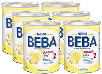 Nestlé 雀巢 BEBA JUNIOR 2 幼儿奶粉 适用于2岁以上幼儿，6罐装(6 x 800g)