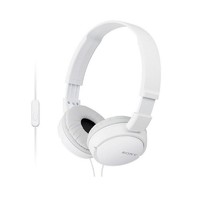 SONY 索尼 #（SONY） MDR-ZX110AP 耳机头戴式有线有麦电脑笔记本手机适用办公学生网课学习重低音 白色