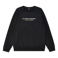 A21 男士圆领卫衣 R413132035 黑色 M