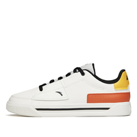 ANTA 安踏 生活系列 男子运动板鞋 112148001R-2 象牙白/天然橙/树胶黄 42