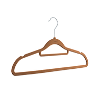 TAILI 太力 植绒衣架 100个 棕色