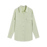 DUIBAI 对白 女士长袖衬衫 CDC006 香草绿 M