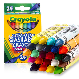 Crayola 绘儿乐 52-6924 24色可水洗大蜡笔