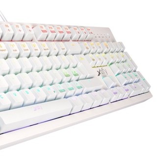 Xtrfy K2 104键 有线机械键盘 白色 凯华定制红轴 RGB 欧式配列