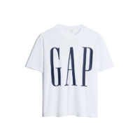 Gap 盖璞 男女款圆领短袖T恤 839897 白色 S