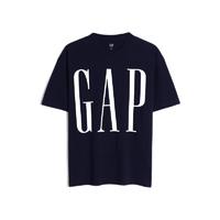 Gap 盖璞 男女款圆领短袖T恤 839897 海军蓝 S