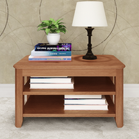 千美居 268 全实木茶几 艾菲色 60*30*42cm 两层款