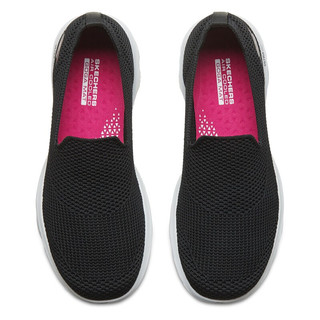 SKECHERS 斯凯奇 Go Walk Evolution Ultra 女子休闲运动鞋 15761/BKW 黑色/白色 37