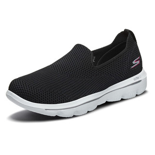 SKECHERS 斯凯奇 Go Walk Evolution Ultra 女子休闲运动鞋 15761/BKW 黑色/白色 37