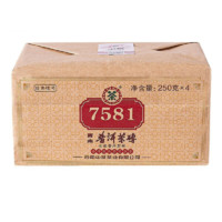 PLUS会员：中茶 普洱熟茶 标杆茶砖7581系列 2021年1公斤 4片装