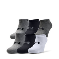 UNDER ARMOUR 安德玛 Essentials 男子运动袜 1358780-012 灰色 XL 6双装