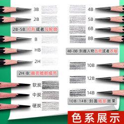 马利美术用品 Marie S 马利牌素描铅笔美术生炭笔绘画专业套装2b学生全套画画用品入门初学者4b铅笔6b 专用速写14b比hb画笔工具玛丽多少钱 什么值得买