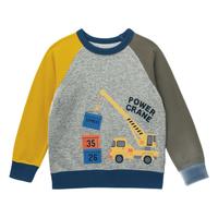 SENSHUKAI 千趣会 C00360 男童长袖卫衣 卡其色/黄色/麻灰色 80cm