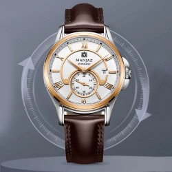 manjaz 名爵 瑞士名爵manjaz 进口简约机械男表 高雅商务机械手表男