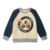 SENSHUKAI 千趣会 C00360 男童长袖卫衣 本白/黑色 80cm