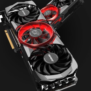 COLORFUL 七彩虹 iGame GeForce RTX 3080 Advanced OC 12G LHR 显卡 12GB 黑红色