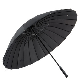 MAYDU 美度 M5003 24骨直杆晴雨伞 黑色
