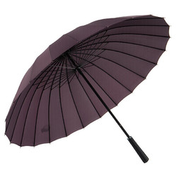 MAYDU 美度 长柄雨伞超大号加固加厚结实抗风伞男士手动长把直柄雨伞黑M5003