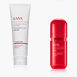 KANS 韩束 红胶囊系列护肤套装 (水130ml+乳100ml+精华30ml+洁面50g+霜10g*5)