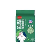 倔强的尾巴 绿茶豆腐猫砂 专利除臭快速吸水易结团猫用品13.8kg（2.3kg*6袋）