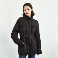 INMAN 茵曼 1814301HM010 女士棉衣外套 S