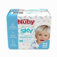 Nuby 努比 拉拉裤SKY天空系列XXL22片(15kg及以上) 加大号婴儿尿不湿学步裤超薄透气超大吸收升级款