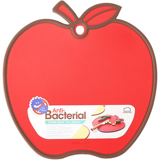 LOCK&LOCK 抗菌砧板 塑料切菜板苹果型红色 CSC551