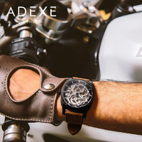 ADEXE 全自动镂空机械手表男 防水夜光机械表男士手表