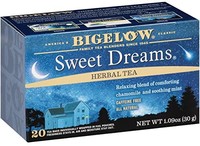 Bigelow Tea 甜梦花草茶，不含咖啡因，热茶或冰茶均可，20袋×6包，共120袋