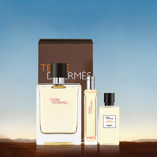 HERMÈS 爱马仕 大地香水礼盒装（EDT 100ml+15ml+ 沐浴露40ml）