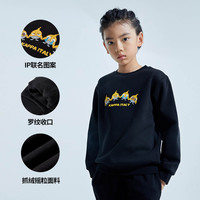 男童加绒套头卫衣