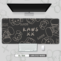 GOIIOG kaws芝麻街超大号鼠标垫创意笔记本护腕游戏电竞专用男生学生写字台办公桌垫防脏可擦电脑键盘垫子高级感定制