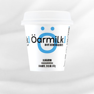 Oarmilk 吾岛牛奶 单杯发酵海盐酸奶 100g*6杯