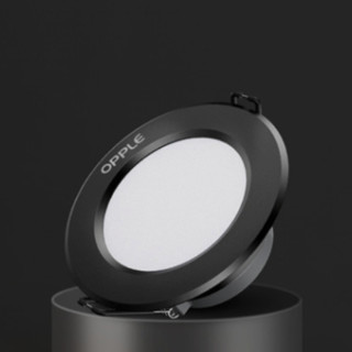 OPPLE 欧普照明 LED超薄筒灯 白光 黑色