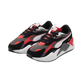 PUMA 彪马 Rs-x³ Twill 中性休闲运动鞋 368845-02 石灰色/罂粟红 35.5