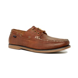 RALPH LAUREN 拉尔夫·劳伦 Bienne Tumbled Leather Boat Shoes